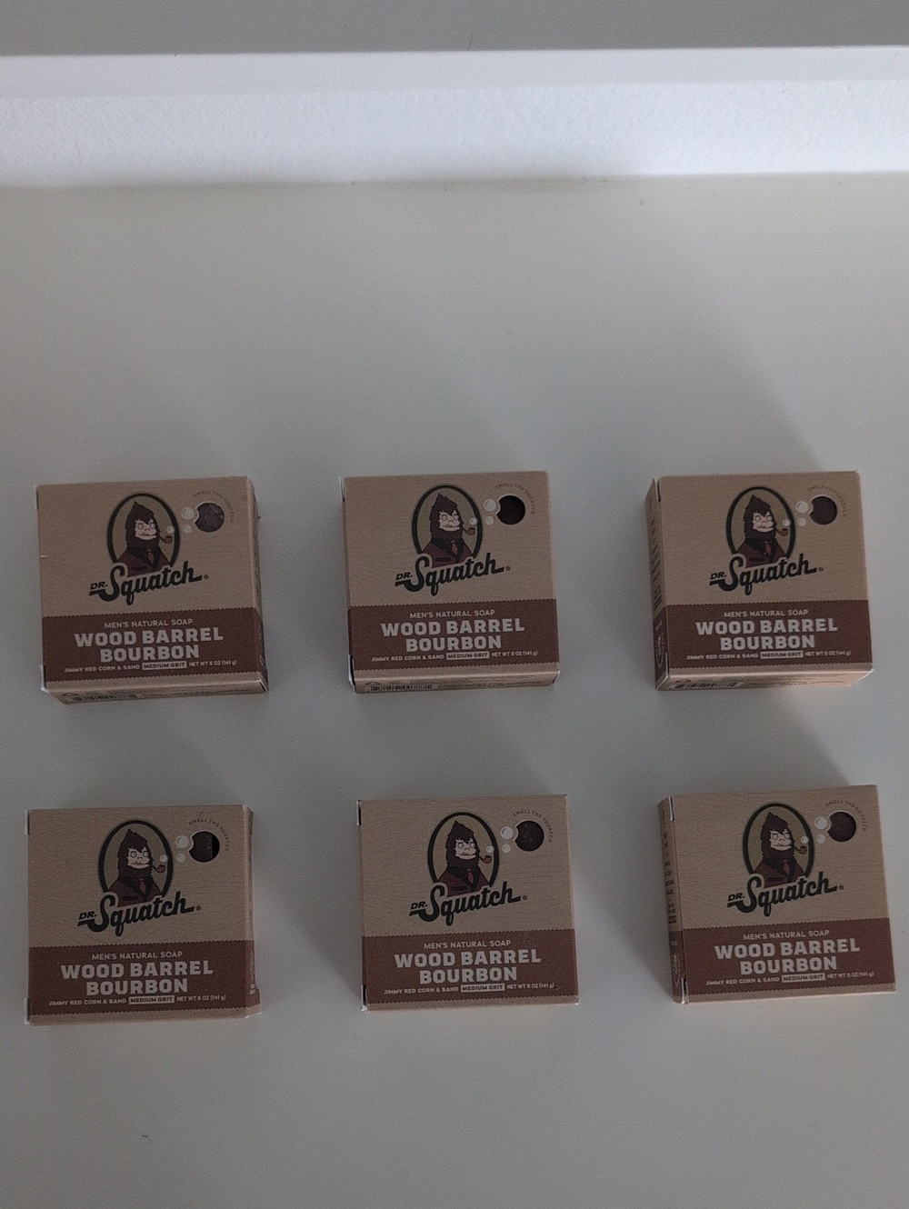 Dr. Squatch Wood Barrel Bourbon Soap - Wood Barrel Bourbon (6 Bars)